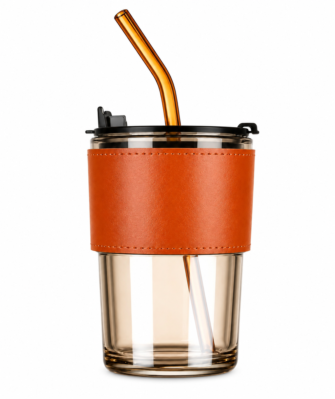 Leather Strip Glass Bottle (Bulk Orders Only)