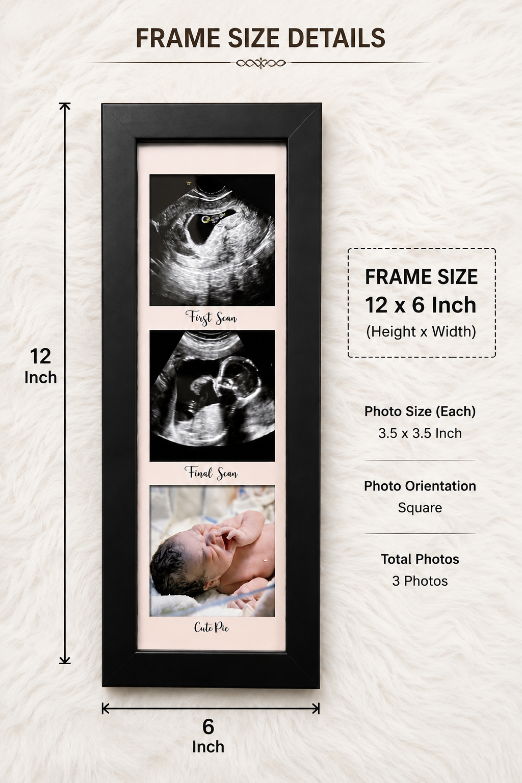 Baby scan frame