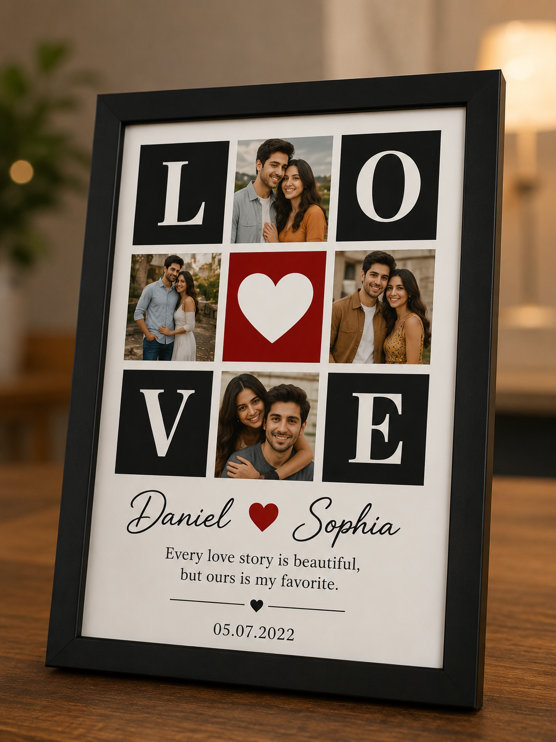 Personalized Love Collage Frame