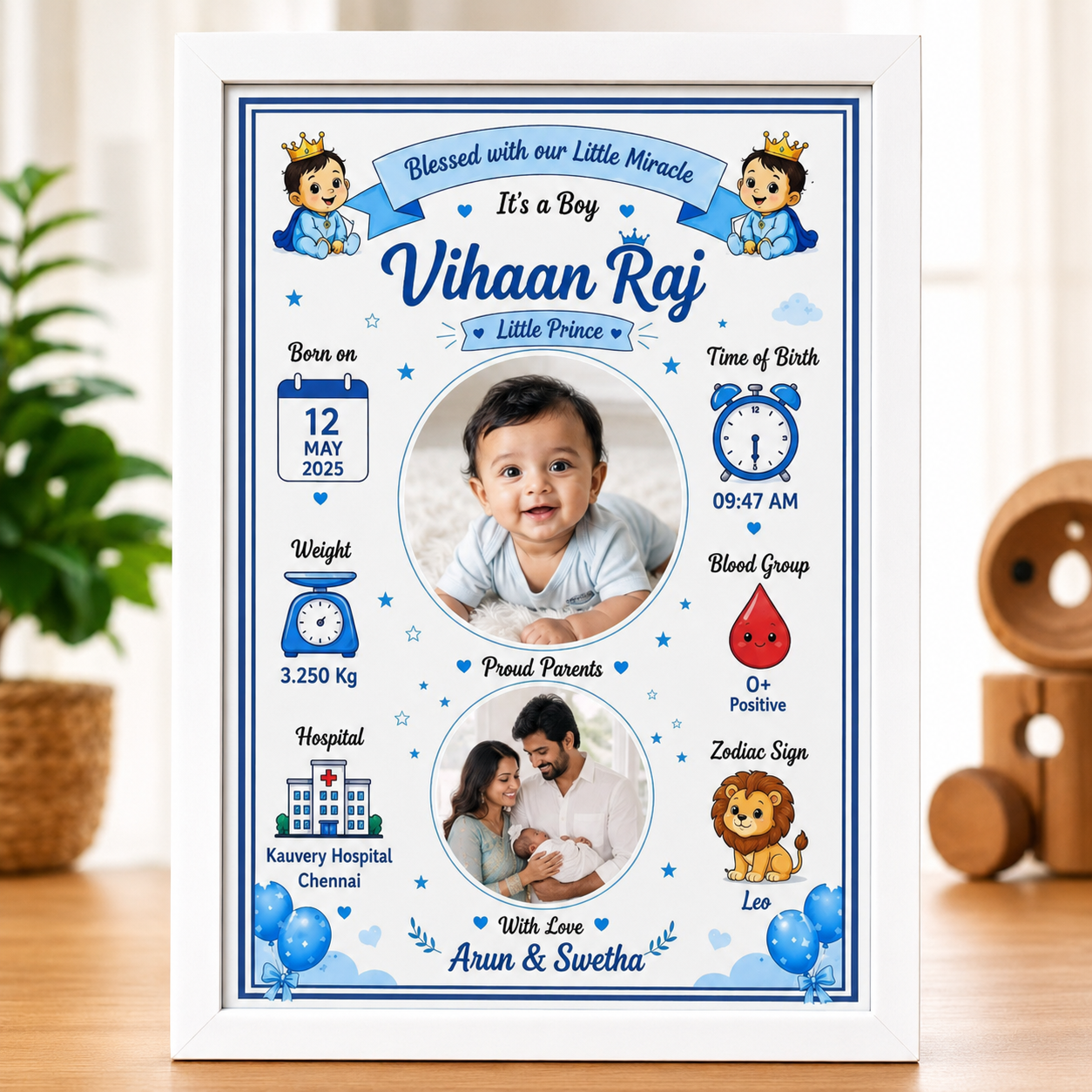 Baby Detailing Frame - Design 1